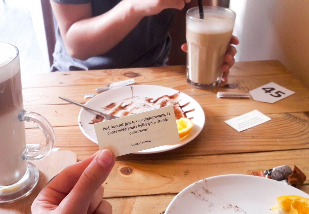 do posta jak przeżyć na studiach - Cytat z Cytat Cafe w w Krakowie